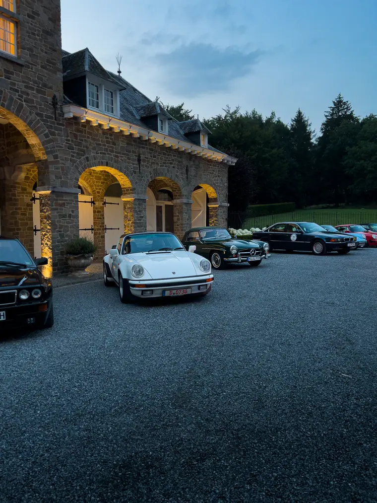 Classic-Car-Event am Abend