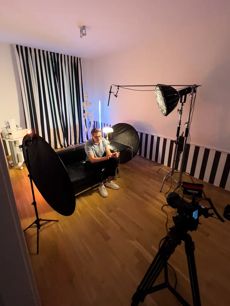 Dreh in einem Coworking-Space